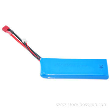 Lithium Polymer Battery Pack with 7.4V Voltage, 3,300mAh Capacity